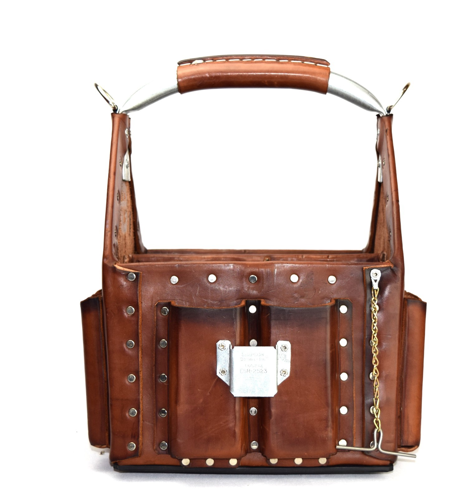 Electrician Leather Tool Bag Tuff-Tote Journeyman’s Stronghold tote 10X10 3P-1S