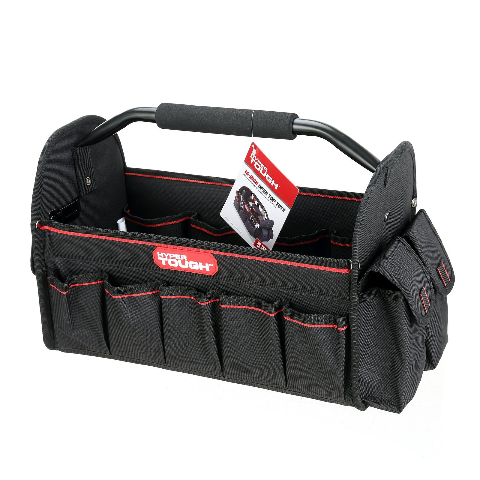 16‑inch Open Top Tote with Soft Grip Handle,Household Daily Carrying Storage Bag