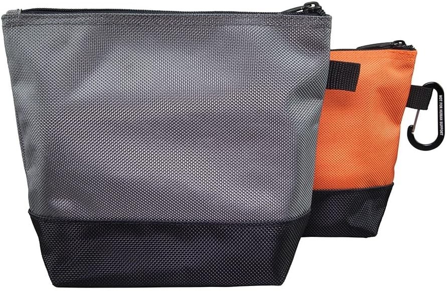 Klein Tools Stand-Up Zipper Utility Bags with Reinforced Bottoms – 2-Piece Set