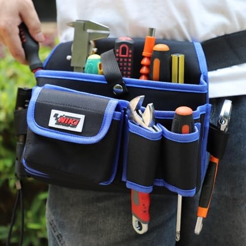Durable 600D Oxford Cloth Tool Belt for Men – 7 Pockets, Ideal for Electricians,
