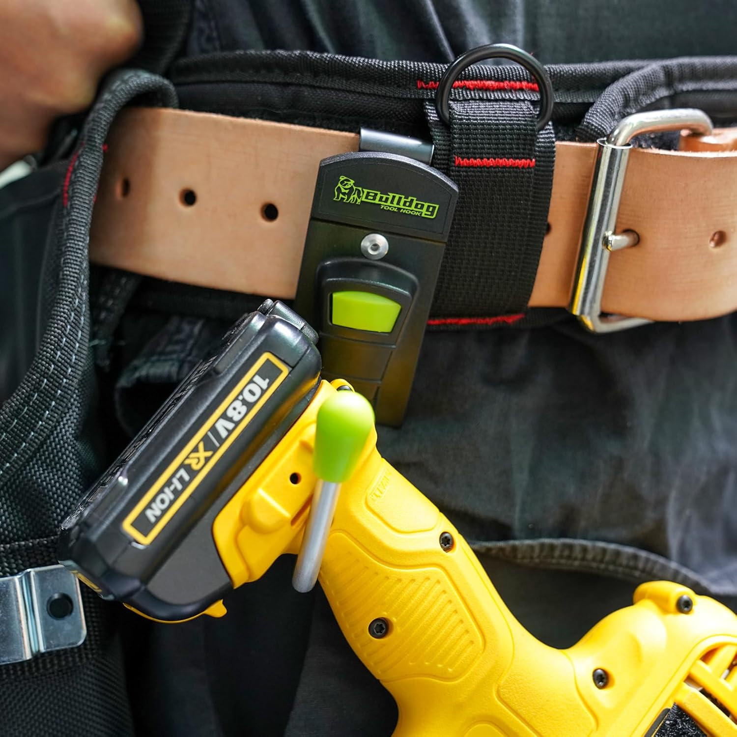 Power Tool Holster for Cordless Drill with Metal Clip – Single Hook
