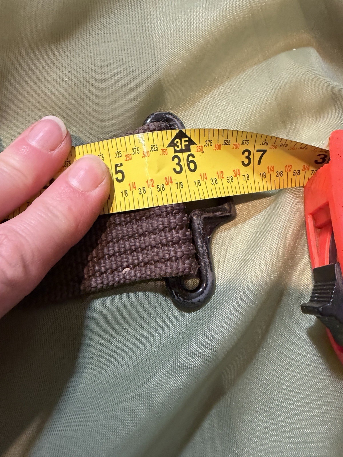 Genuine Suede Leather Tool Belt – Light Tan Leather Good Cond