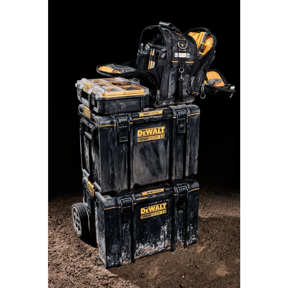 DeWALT DWST08025 TOUGHSYSTEM 2.0 Durable 1680D Compact Tool Bag w/ 25 Pockets US