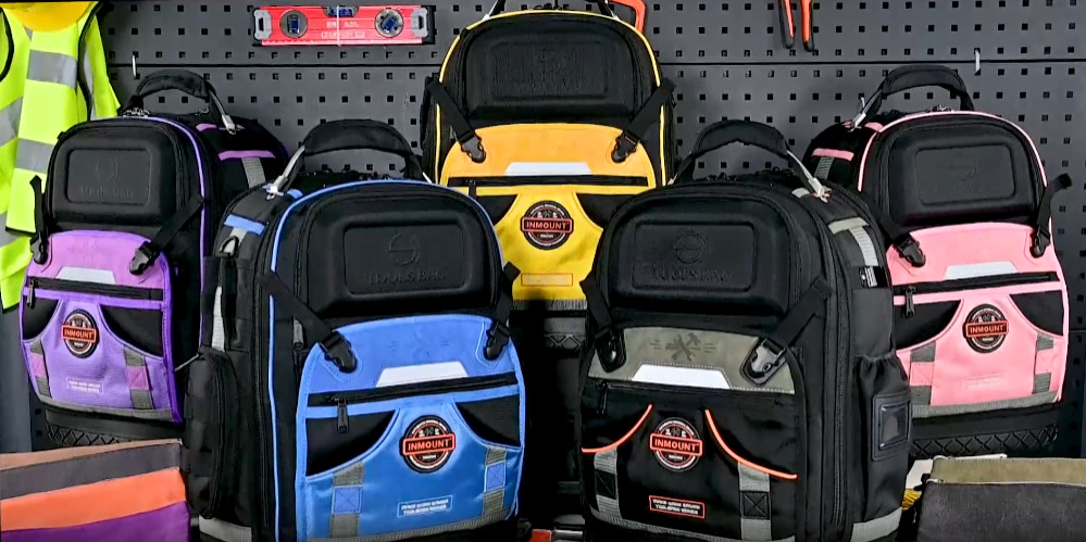 HVAC Heavy Duty Tool Backpack with Molded Base & Combination Lock