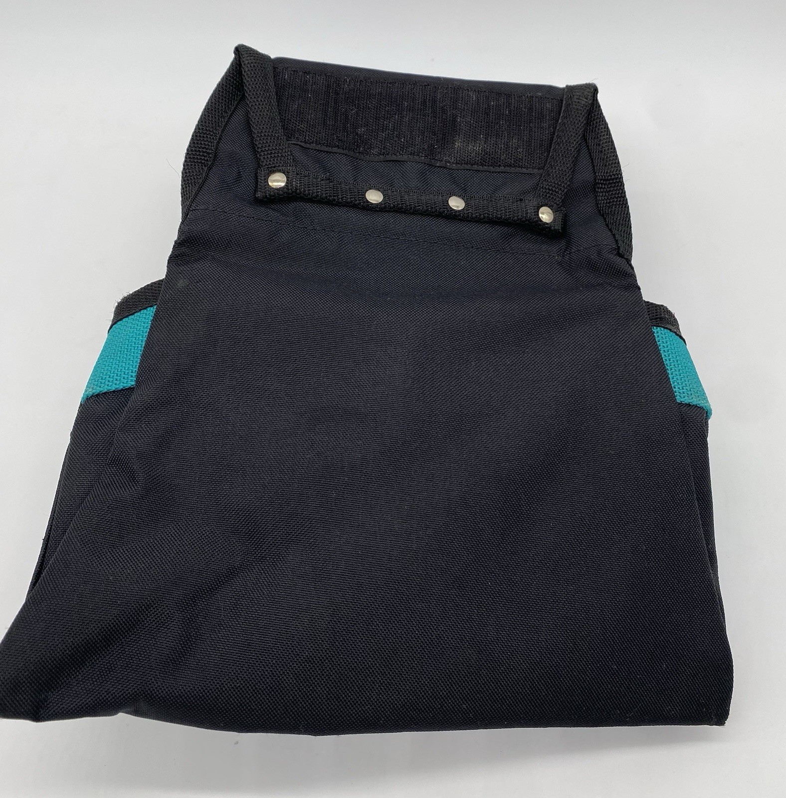Premium Makita Heavy DutyTool Pouch (No Belt) w/ metal tool Hanger, Teal/Black