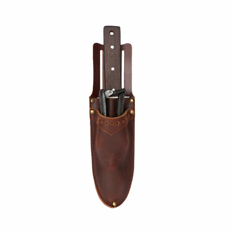 TOURBON Leather Garden Trowel Pruner Belt Holster Women/Men Utility Tools Sheath