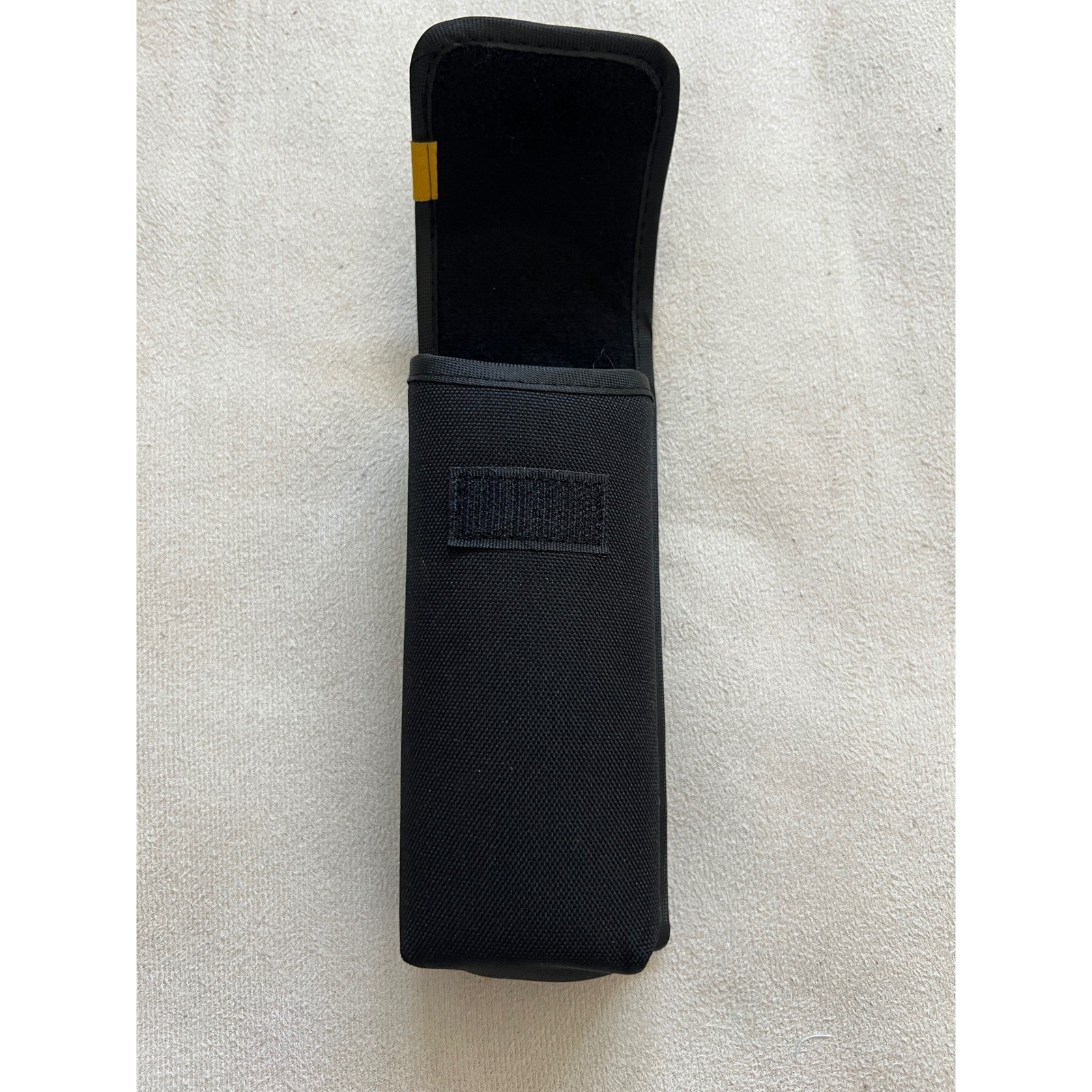 CAT Caterpillar Black Canvas Tool Pouch Belt Loop Accessory Case Ballistic Nylon
