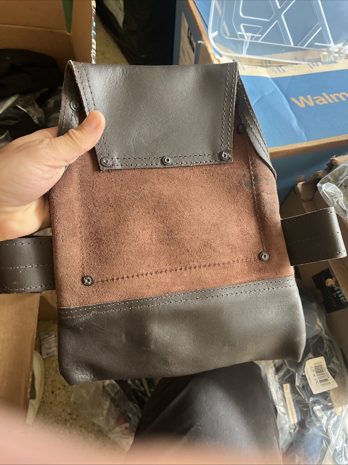 Graintex PS1234 10-Pocket Oil Tanned Leather Tool Pouch for Construction Trades