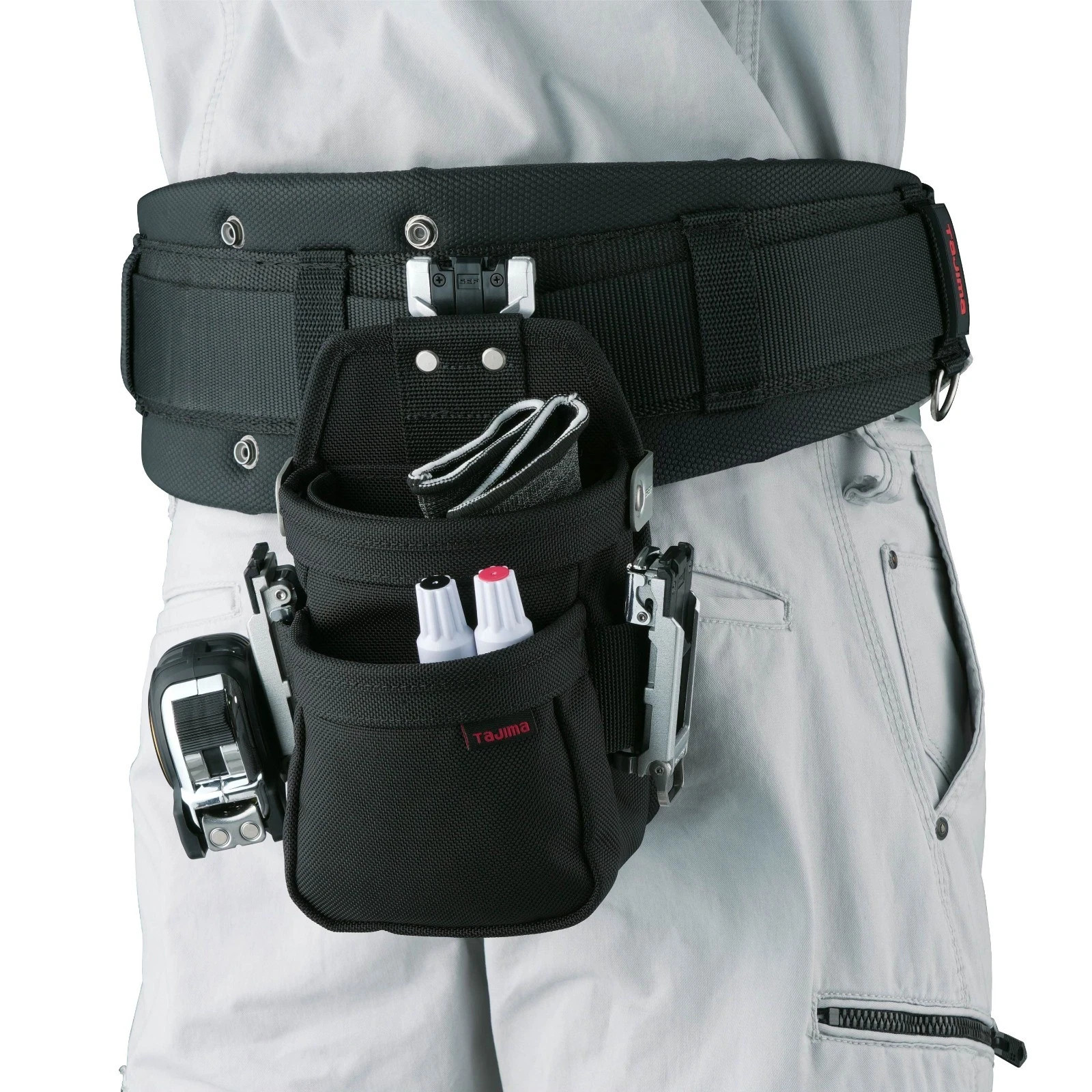Tajima SFKBNC-2SS Cordura Nylon Tool Pouch 2-Tier Extra Small Detachable Holder