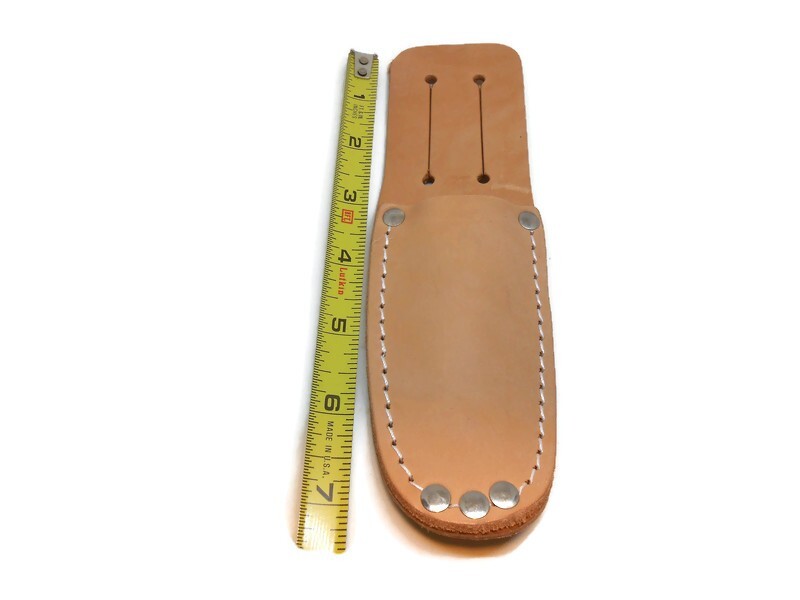 Single Pocket Design Knife Or Scissor Holster 2-1/4″ Belt Slot Made In The USA