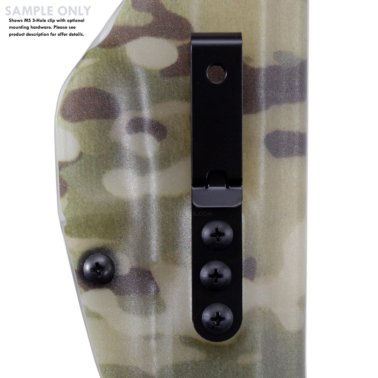 [2 Pack] Universal Metal Belt Clip for Holster Making, Knife Sheaths, Cell Ph.