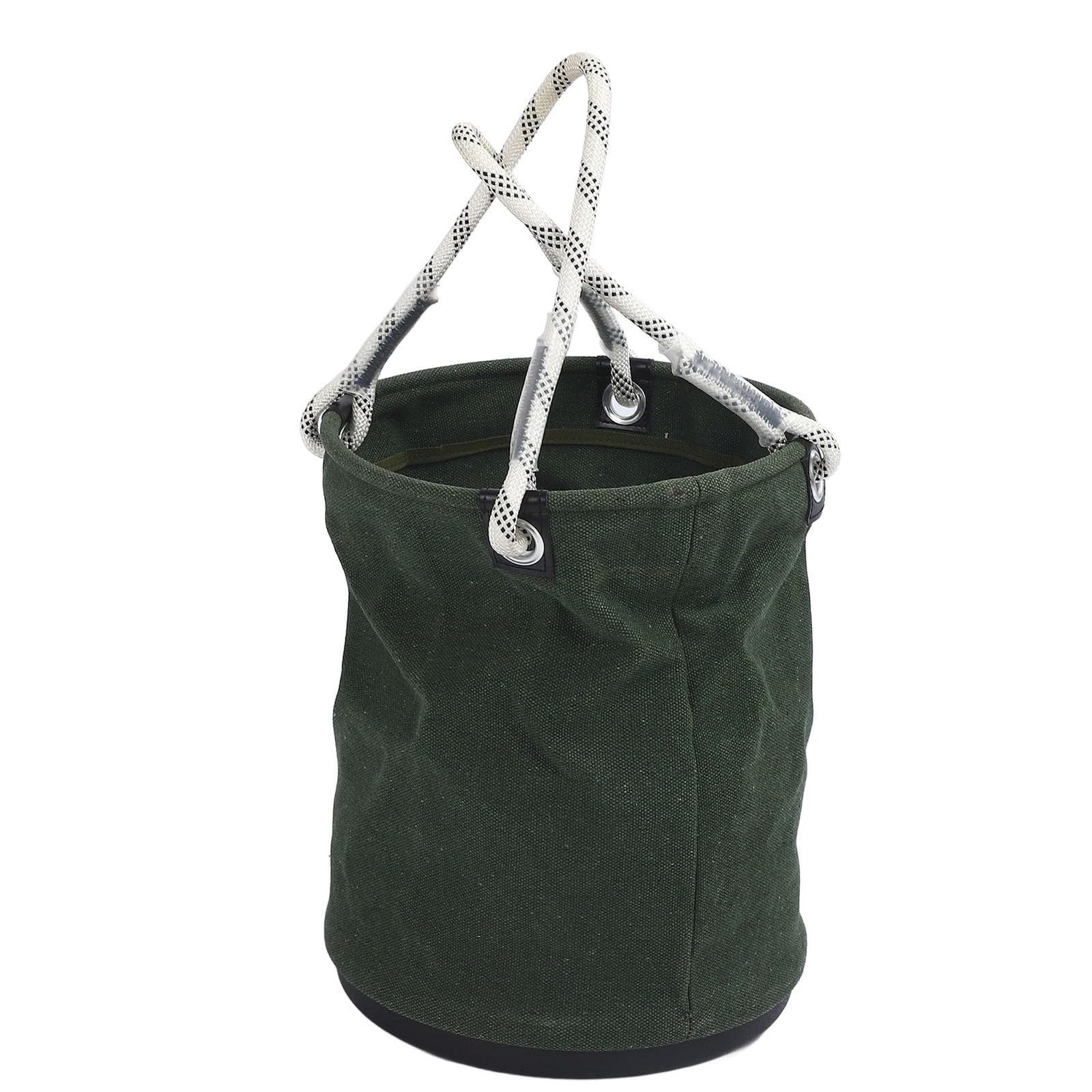 Canvas Bucket, 40x30cm 30KG Load Bearing Canvas Tool Organizer Plastic Bottom…