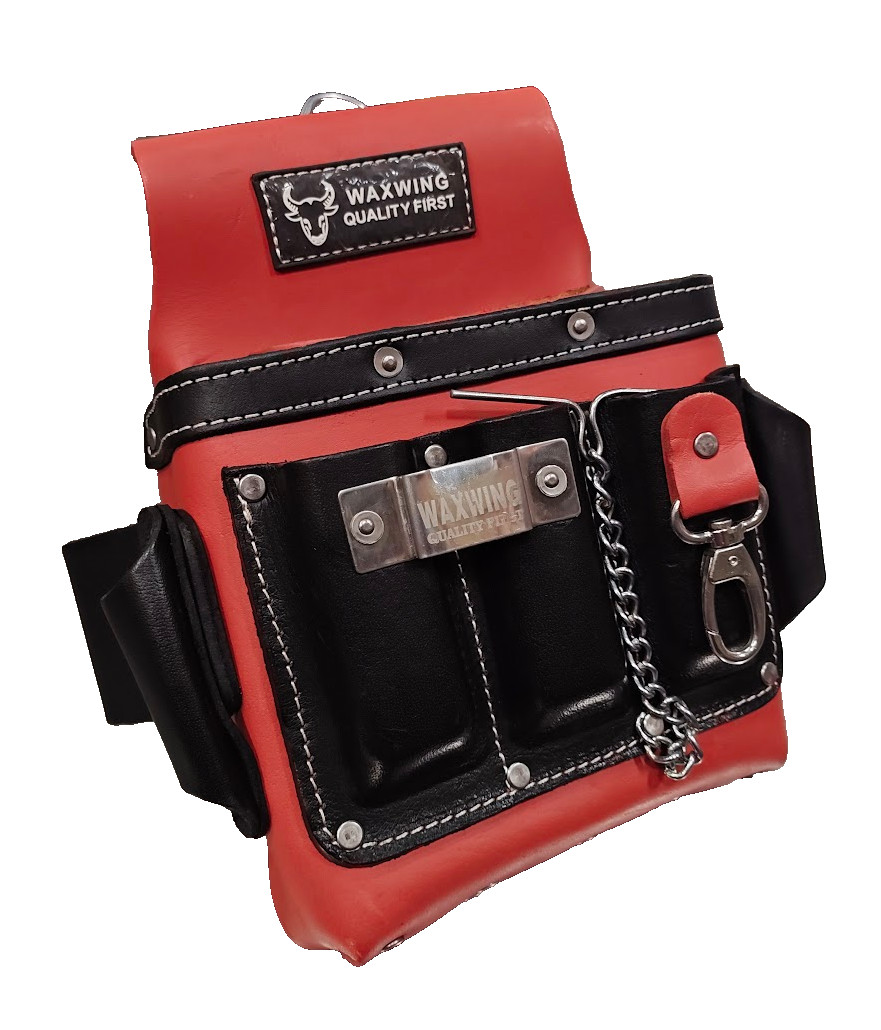 WAXWING Black & Terracotta Electrician Tool Bag