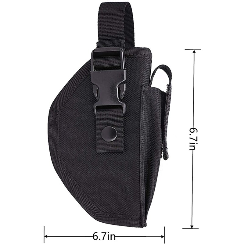 Tactical Belt Gun Holster with Mag Pouch Universal Outside The Waistband Holster