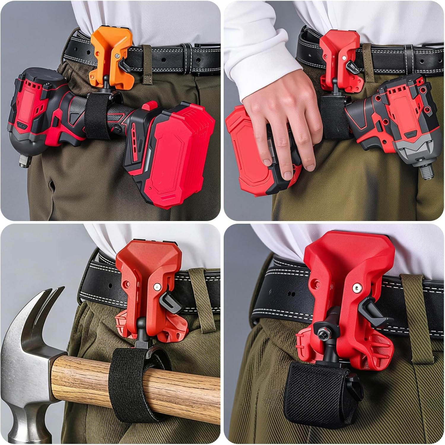 Quick Attach Waist Clip For Hammer Drill Drill Holder Belt Clip Hook Holsters US