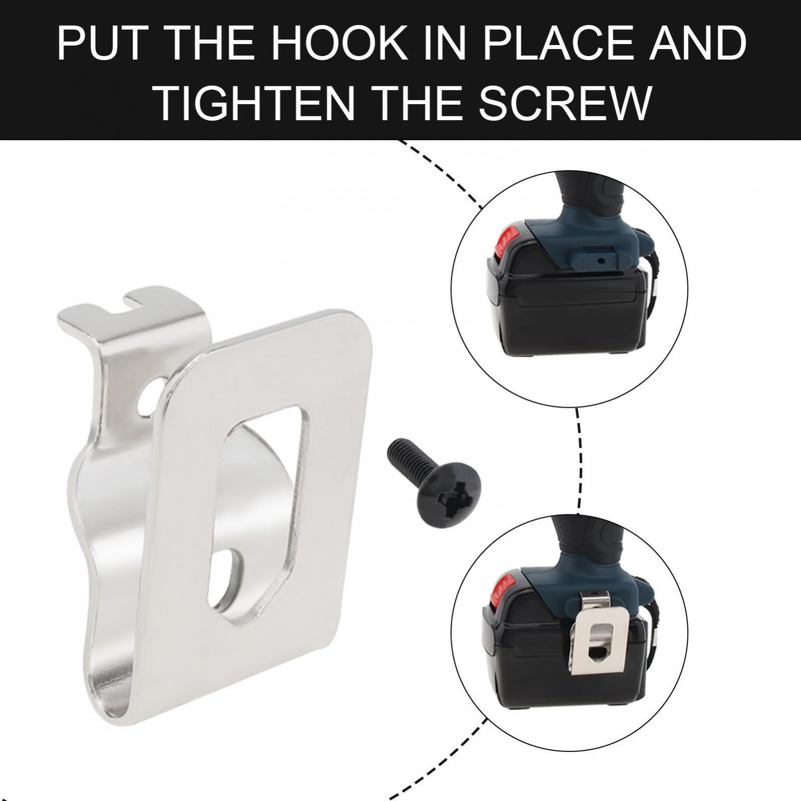 6pcs Electric Drill Belt Clip Replacement Hooks Clips Holder Fit for Dewalt tool