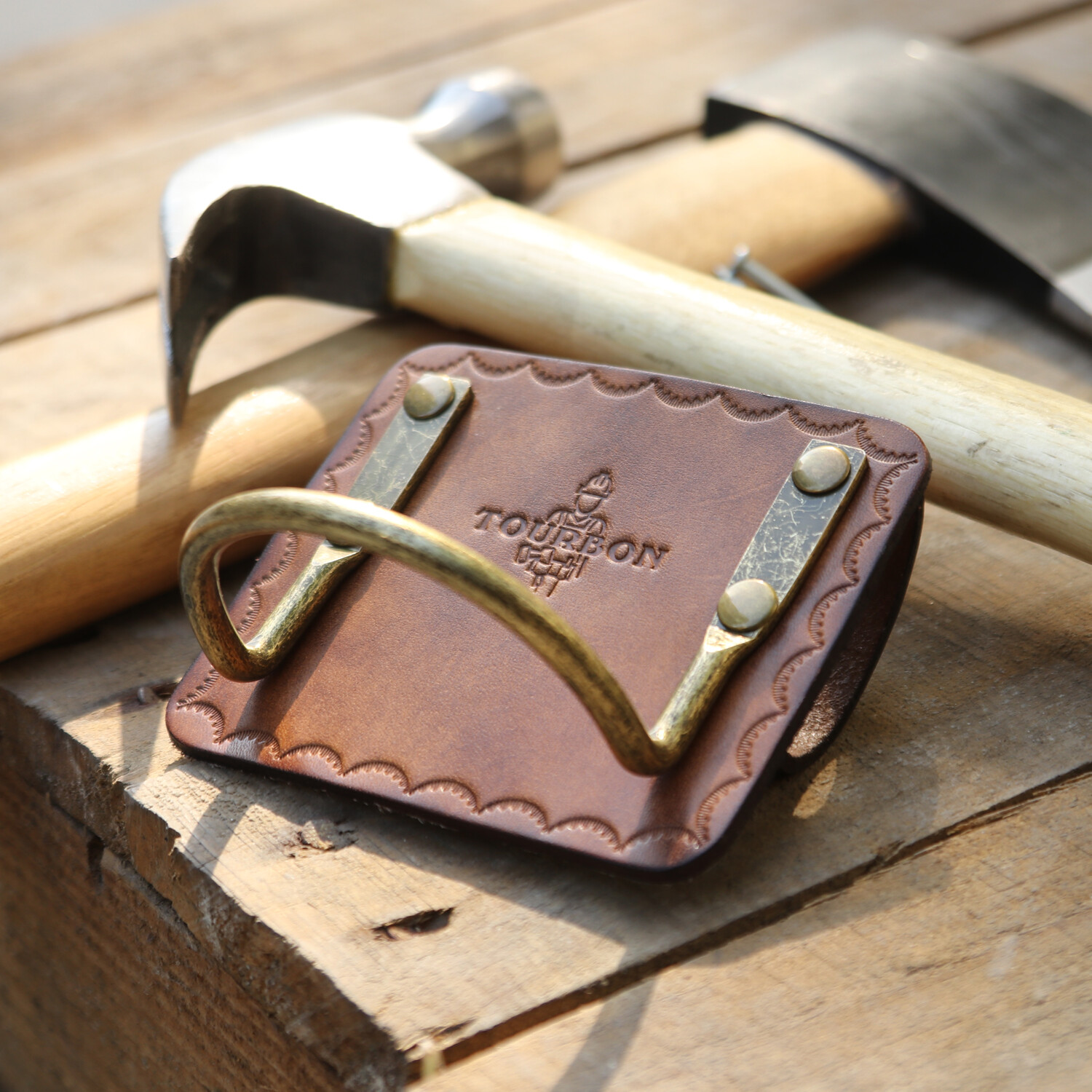 Tourbon Leather Axe Holster/Hammer/Wrench Holder Belt Gear Tools Storage Pouch