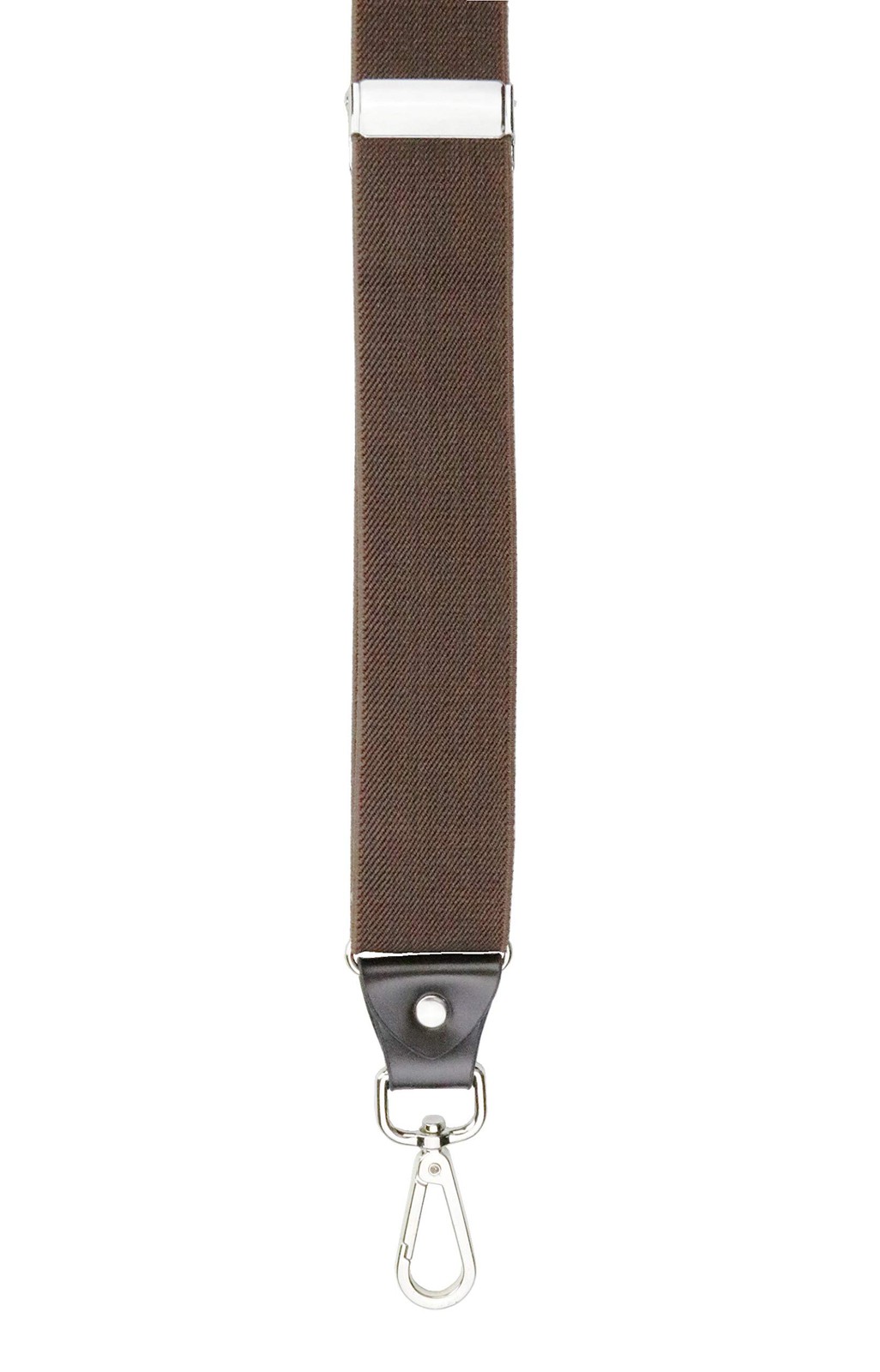 JIERKU Romanlin Mens Suspenders for Work 3 Swivel Hook Clips Medium, Coffee