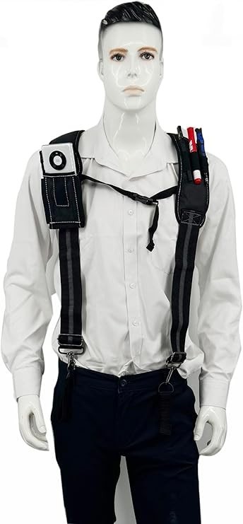 Padded Tool Belt Suspenders 3 Hook Swivel Suspenders for Tool Belt Heavy Duty Wo