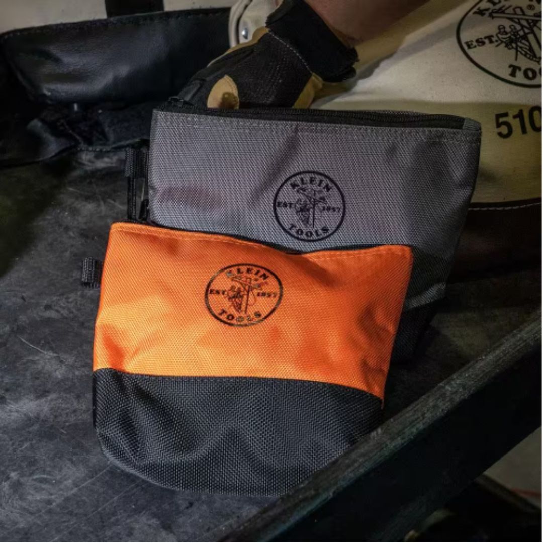 Klein Tools 55470 Canvas Stand-Up Zipper Bags (2-Pack)