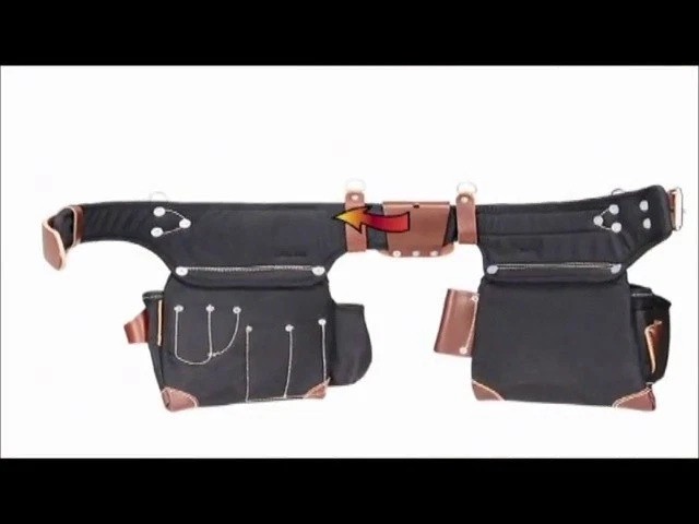 Clip-On 4 in 1 Tool Tape Holder with Tool Shield Leather for Belt Heavy Duty