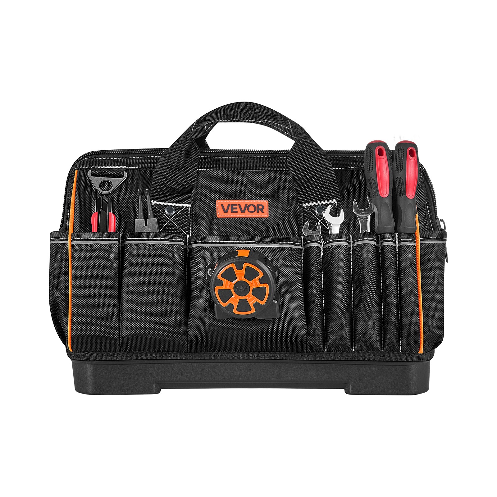 VEVOR Tool Bag 16.1 Inch 33-Pocket Portable Tool Box with Water-Resistant Base