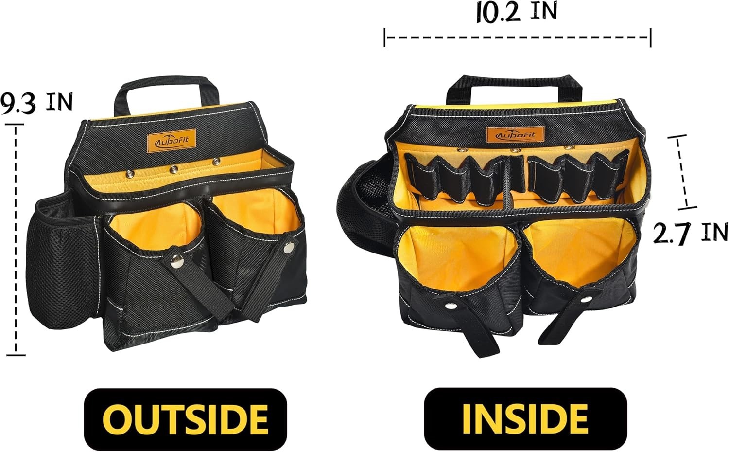 New 7Pc Tool Belt with Suspenders 32 Pocket Carpenter Electrician Rig