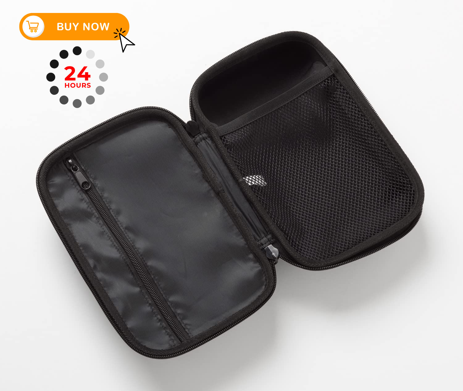 Fluke C11XT Protective EVA Hard Tool Carrying Case for Medium, Black
