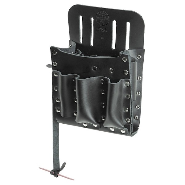 Klein Tools 5190 Black Leather 10 Pockets, 5190