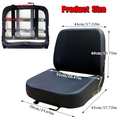 Universal Forklift Seat Tractor Seat with 50x45x40cm/19.68×17.72×15.75inch