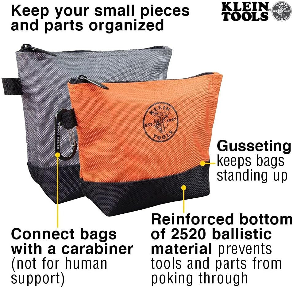 Ultimate Tradesman Pro Tool Backpack & 2 Stand-Up Zipper Bags Set