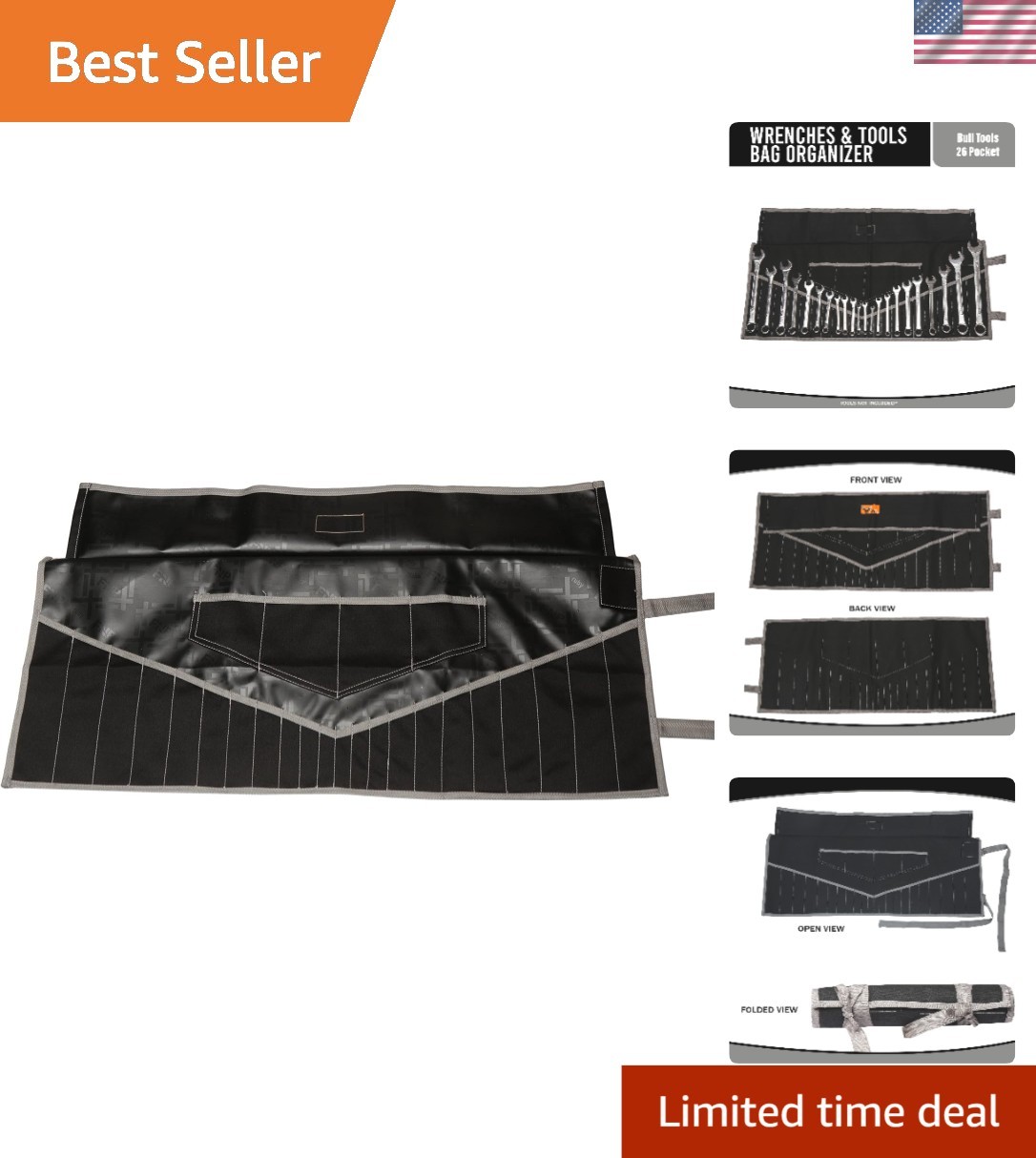Versatile Waterproof Tool Organizer with 26 Pockets – Perfect for Professionals