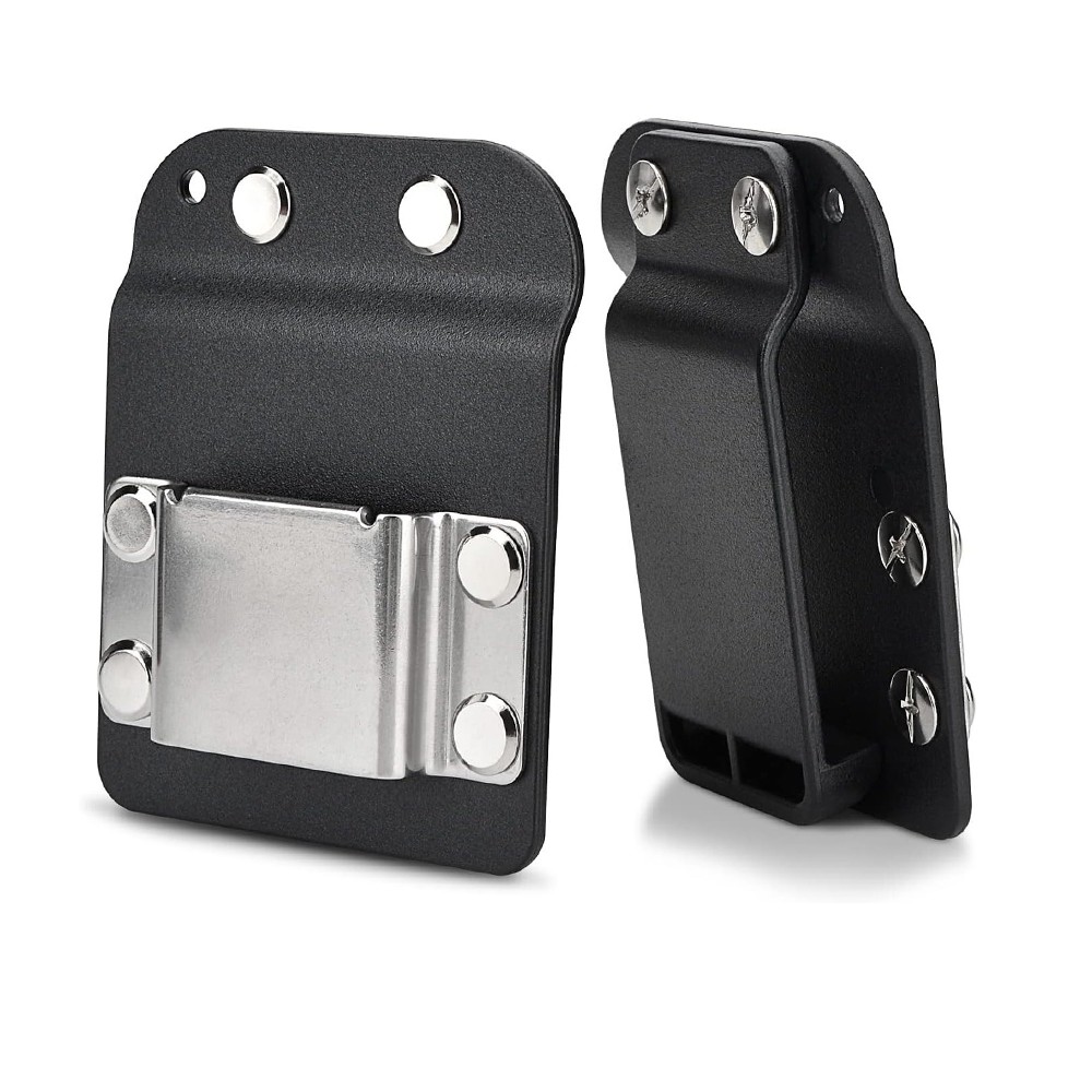 2PACK Clip On Tool Belt Cordless Drill Holder Tape Hook Holster Black