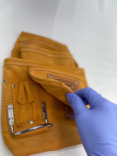 10 Pocket Real Suede Leather Prince Carpenter Nail Tool Pouch with Leather Belt