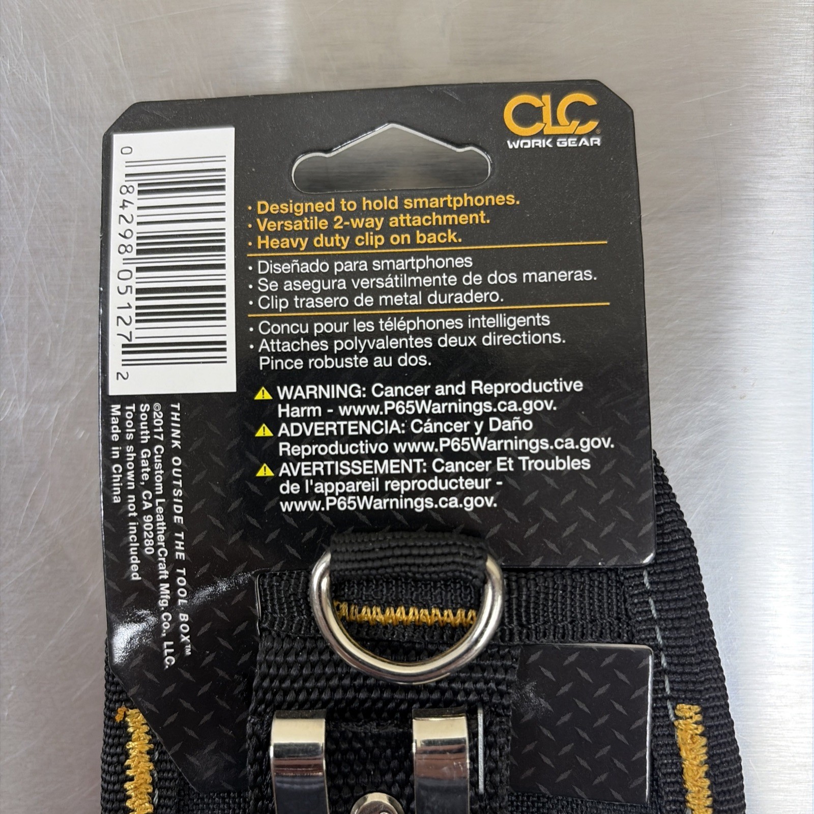 NEW! CLC Work Gear – #5127 Large Cell Phone Smartphone Holder w/ Heavy Duty Clip