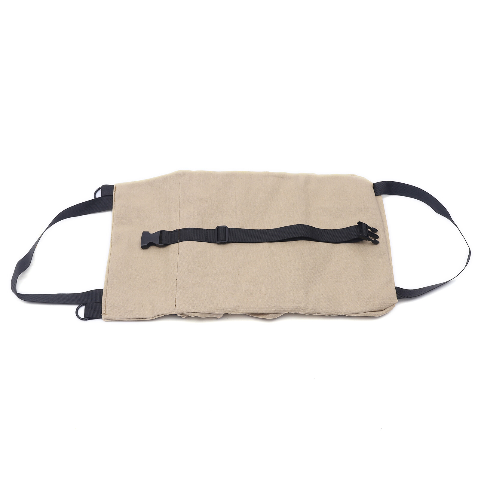 Scratch Resistant Roll Bag Heavy Duty Canvas Roll Up Tool Bag with 5 Pockets