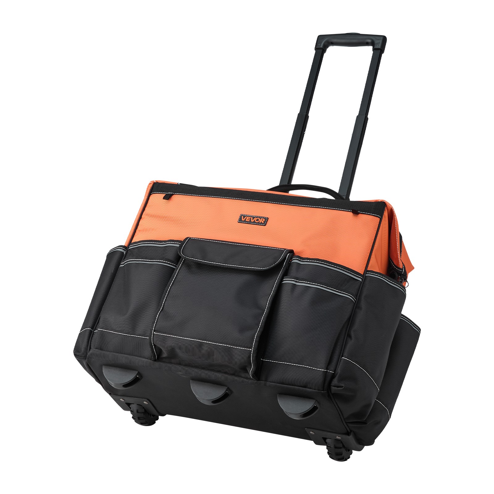VEVOR Rolling Tool Bag 27 Pockets Heavy Duty Roller Tool Bag on Wheels