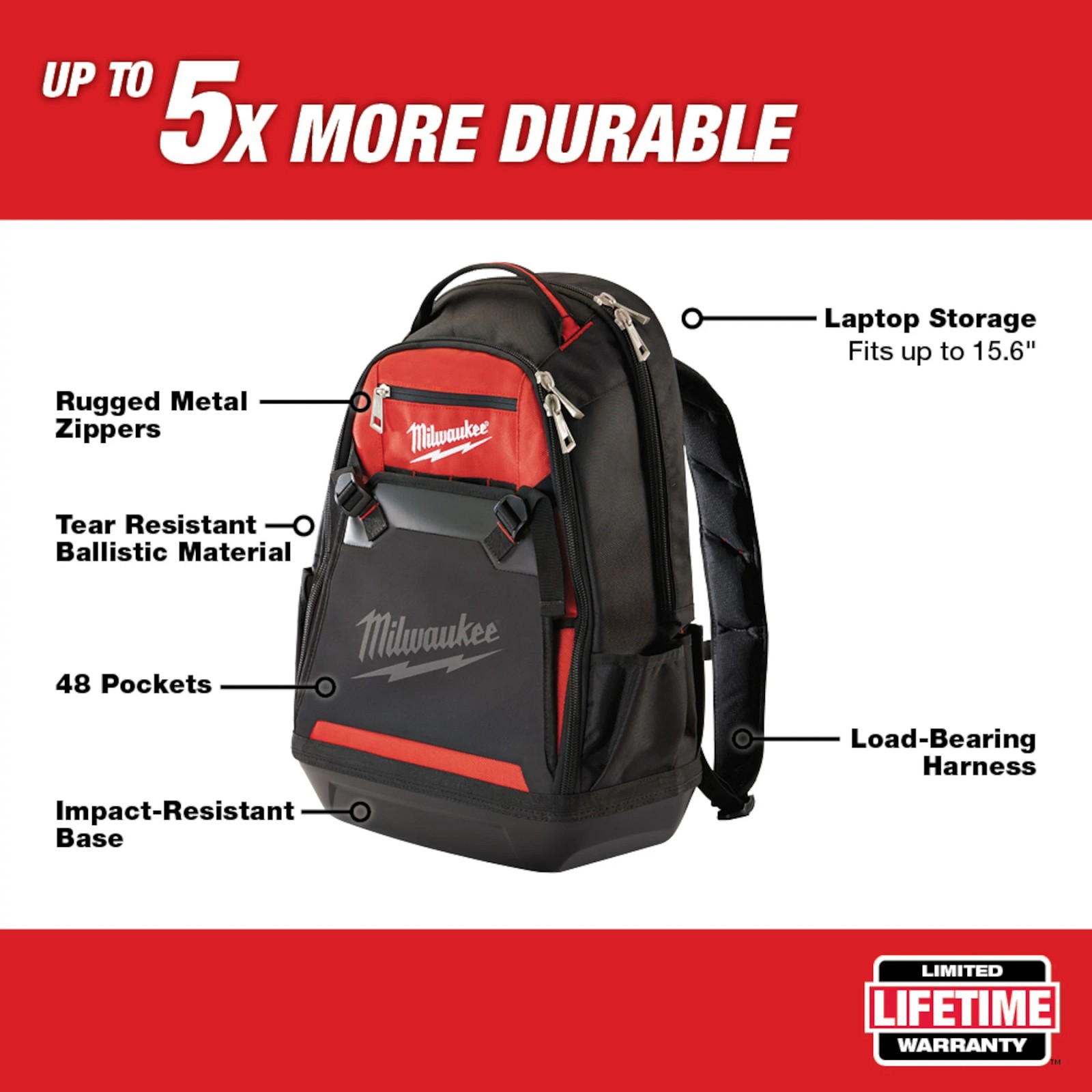 Milwaukee Tool 48-22-8200 Jobsite Backpack