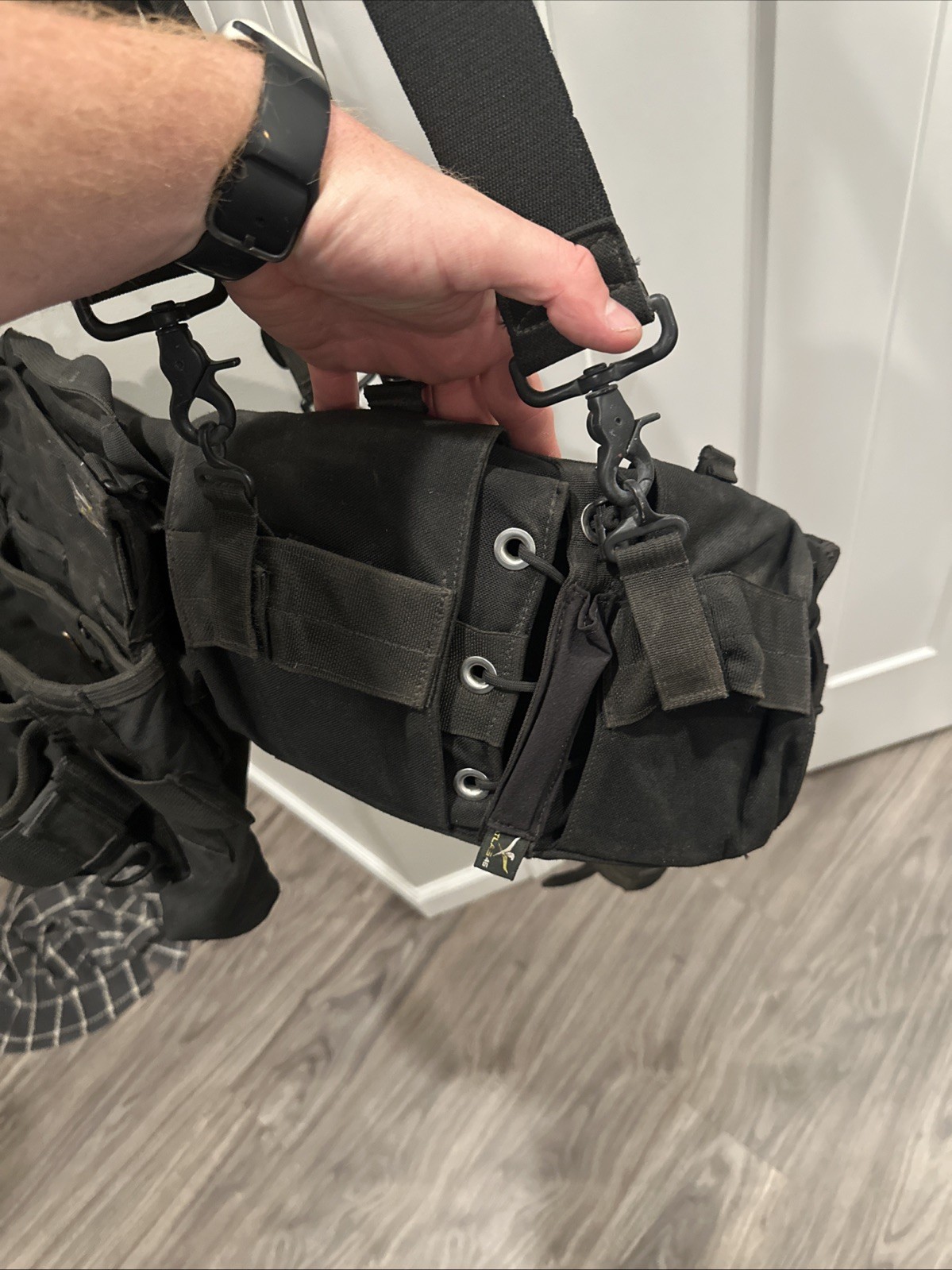 Atlas 46 Adjustable Padded Tool Belt Shoulder Organizer w/ Pouches Large 38-48