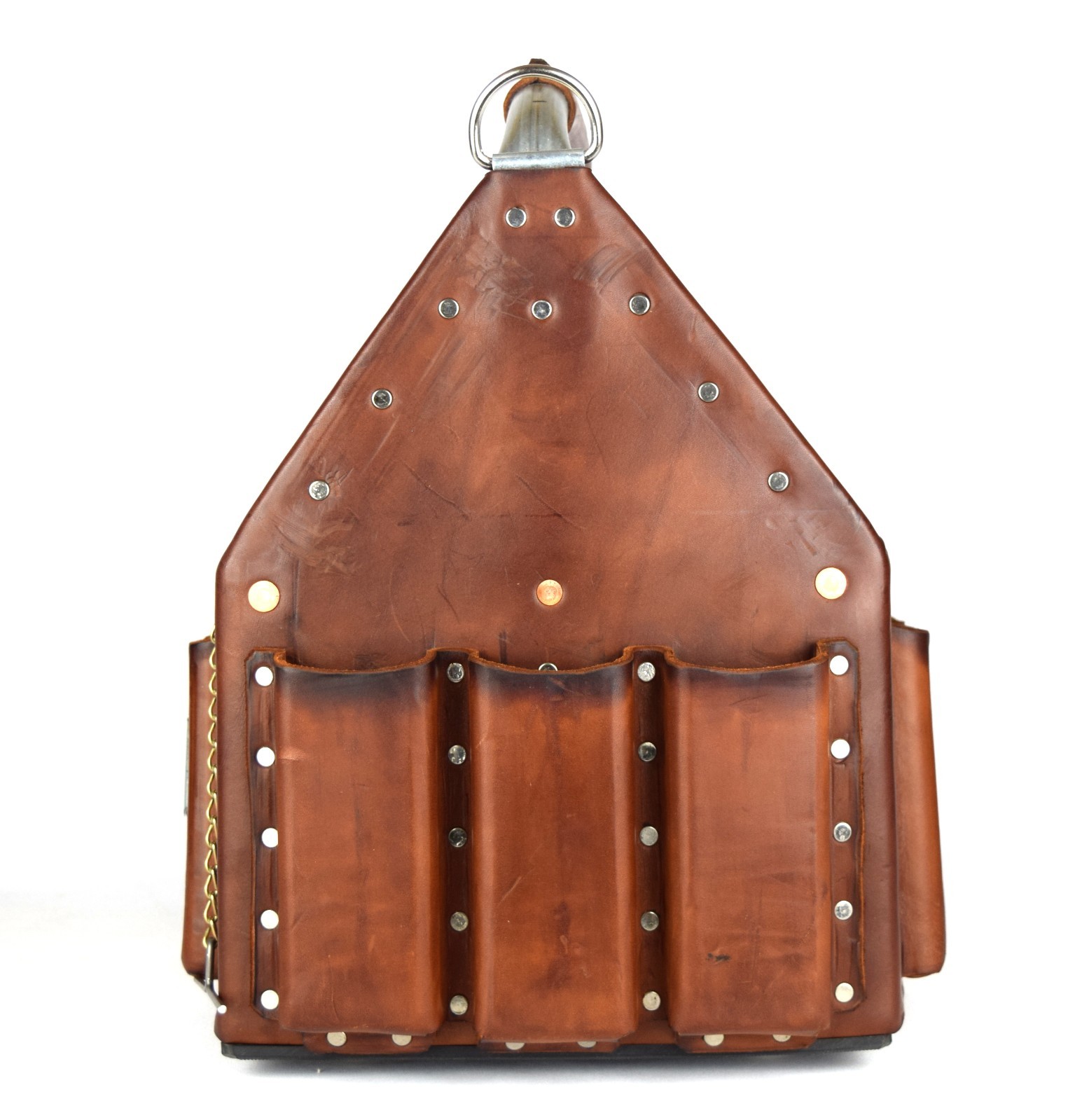 Electrician Leather Tool Bag Tuff-Tote Journeyman’s Stronghold tote 10X10 3P-1S