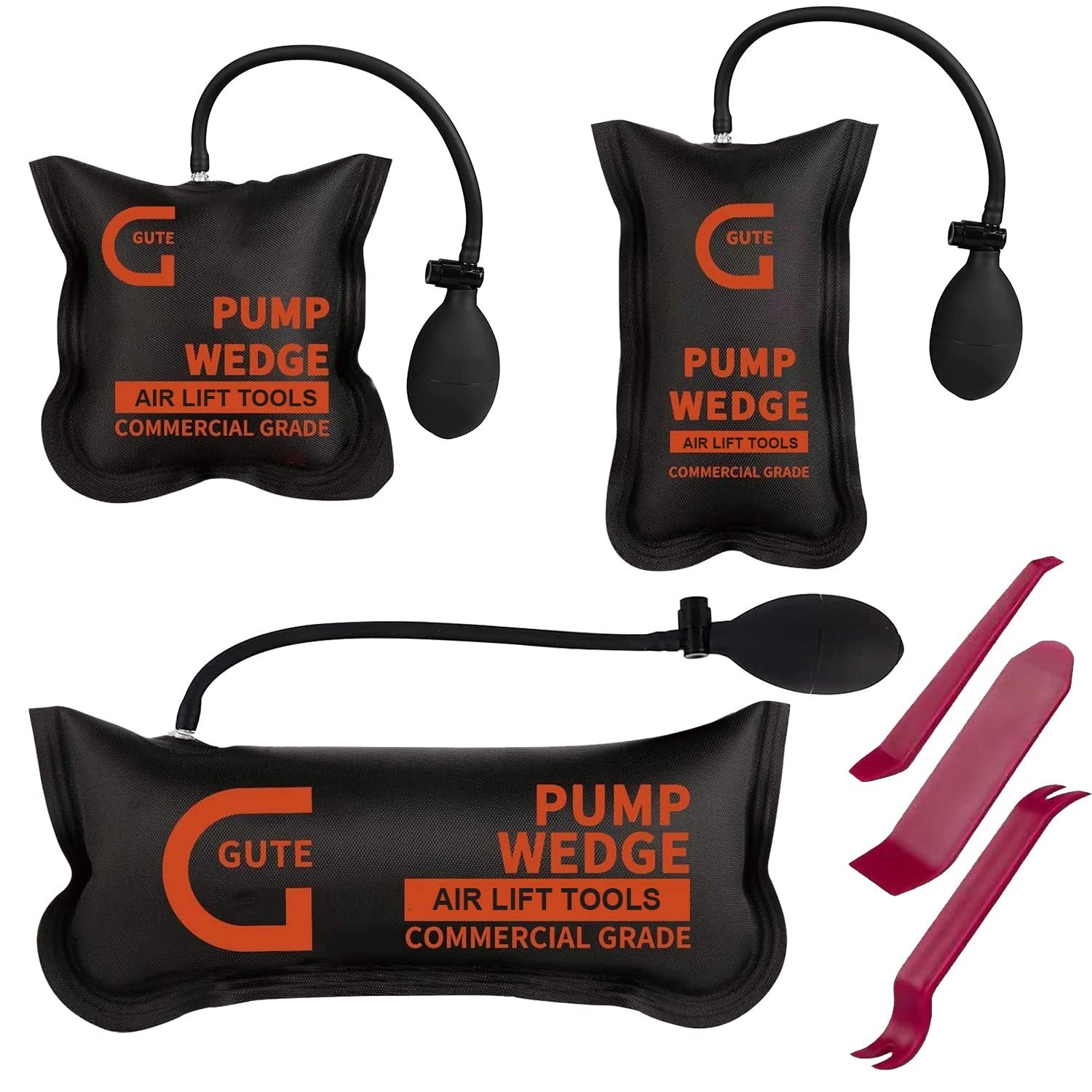 Inflatable Air Wedge Bag Pump Tool – 3 Pack Leveling & Alignment Kit, 330 LB Rat