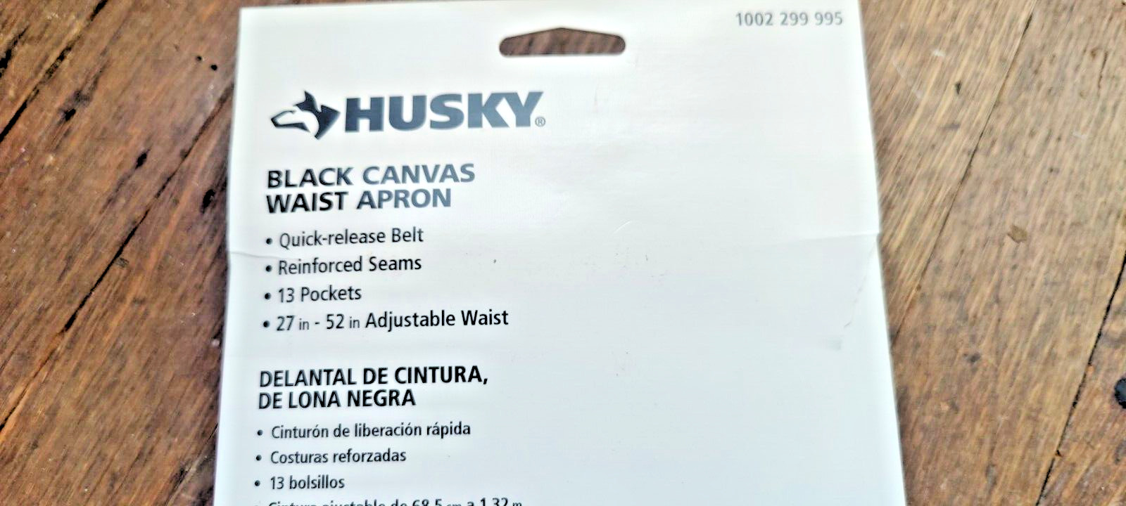 HUSKY 13-pocket Black waist Canvas Bib Tool Belt Apron BRAND NEW