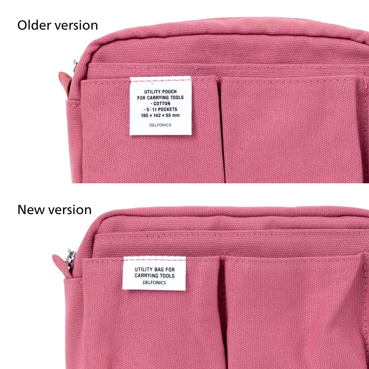 DELFONICS Inner CarryingS pink 7.7 in. x 5.5 x 2.2 / small, Pink