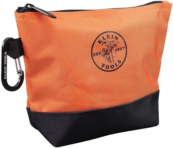 Klein Tools Stand-Up Zipper Utility Bags with Reinforced Bottoms – 2-Piece Set