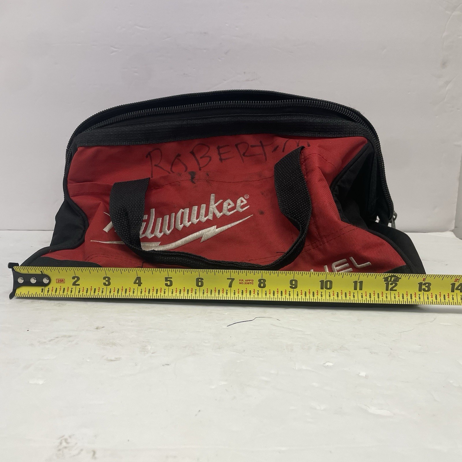 Milwaukee Tool Bag 13x9x9 – 902001011 with 2 Markers – Needs Cleaning