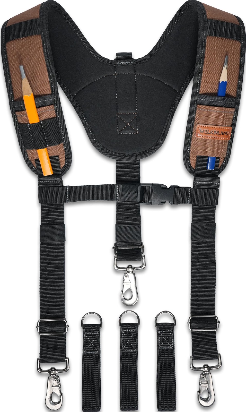 Heavy Duty Tool Belt Suspender Padded RipStop Construction Adjustable Men