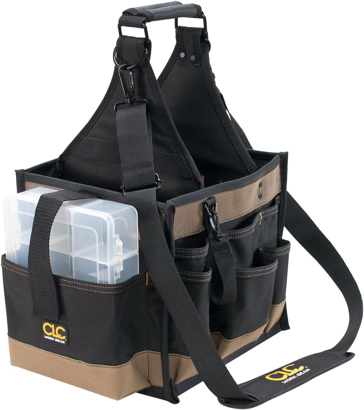 CLC 1528 Large Electrical and Maintenance Tool Carrier, Black