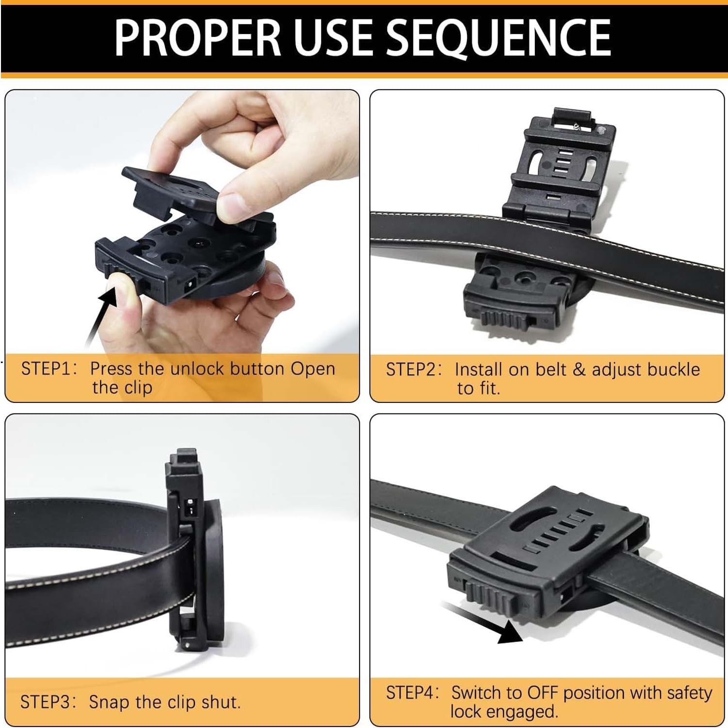 Magnetic Tool Belt Clip Heavy Duty Holster Strong Tool Holder for Tools
