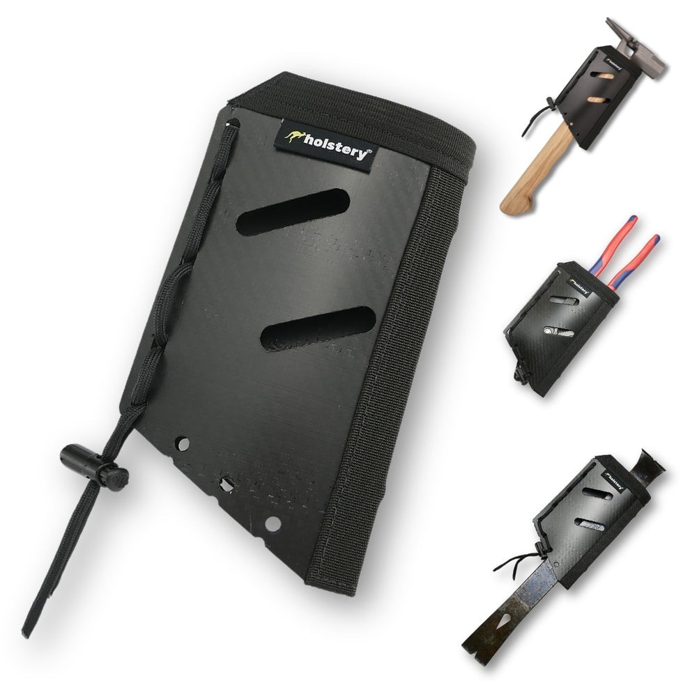 Holstery Jolly Roger Adjustable Clip-On Tool Holster for Hammers and Hand Tools