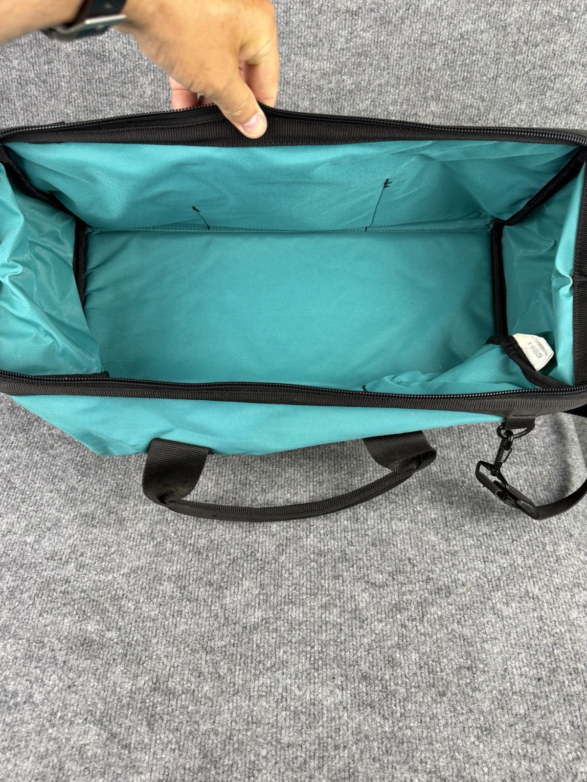 Mikita 20” Heavy Duty Contractor Tool Bag Shoulder Strap 8 Pocket Large Teal